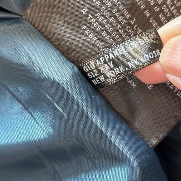 Marc New York Andrew Marc Women's Blue Double-Breasted Peacoat Hooded  Jacket M - Picture 13 of 16